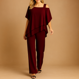 Vina - Elegant Wit Tweedelig Set