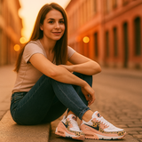 Naiset kengät | Leopardi pinkki | ilmavara, mukava