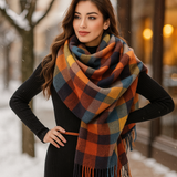 Frieda – Tyylikäs Ruudullinen Kashmir-huivi