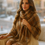 Frieda – Tyylikäs Ruudullinen Kashmir-huivi