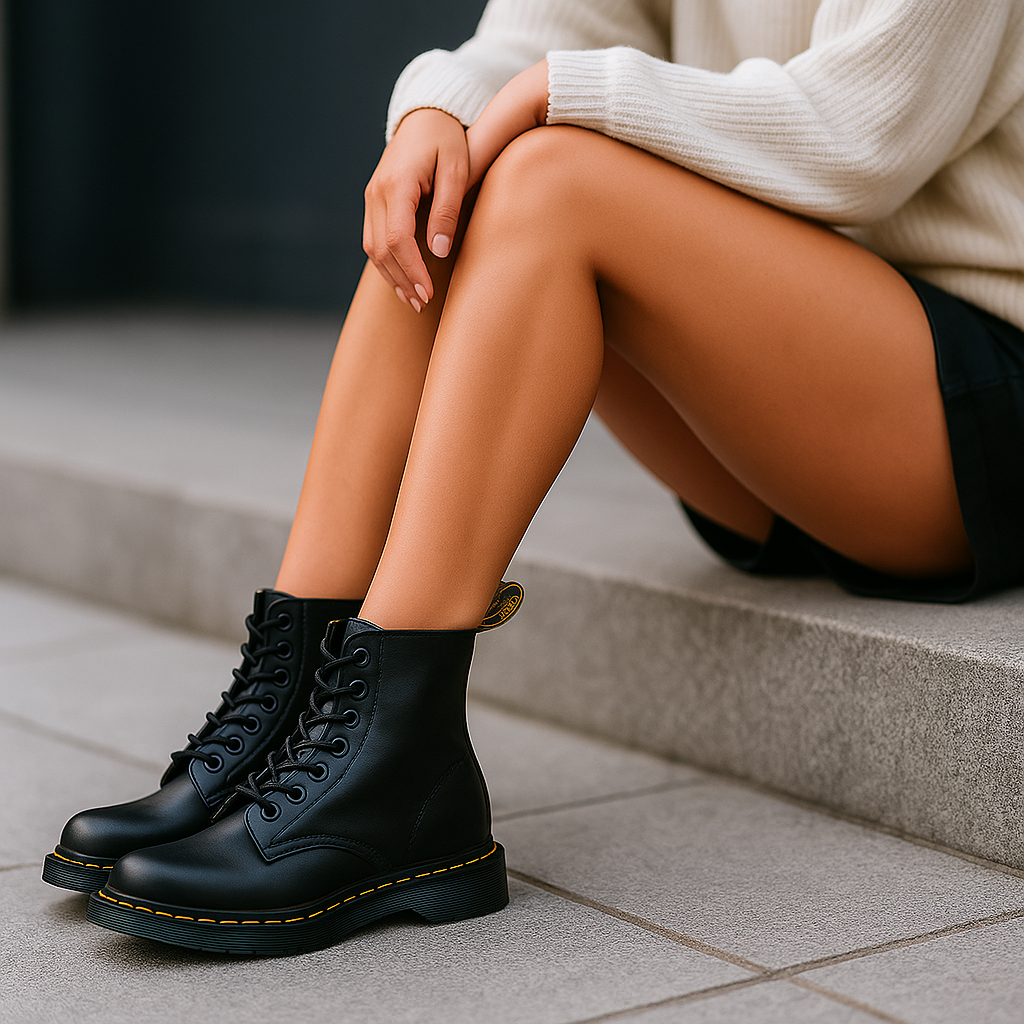 Martens | Damen Stilvolle Hohe Stiefel