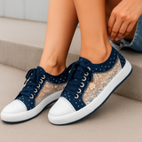 Bloomy kant - netschoenen - kantdetail - dames - licht - ademend - zomerschoenen