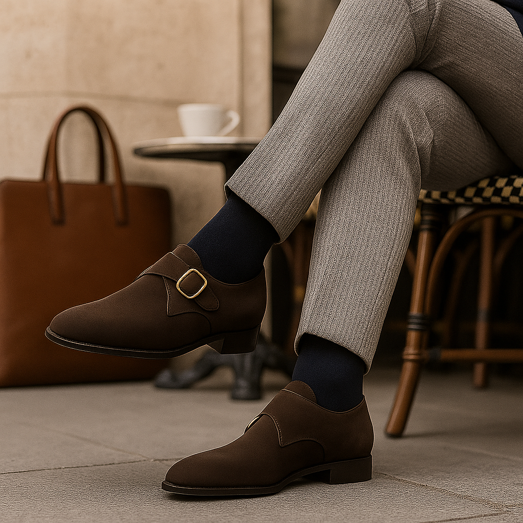 Ethan - Heren - Fluwelen - Monk strap - Schoenen