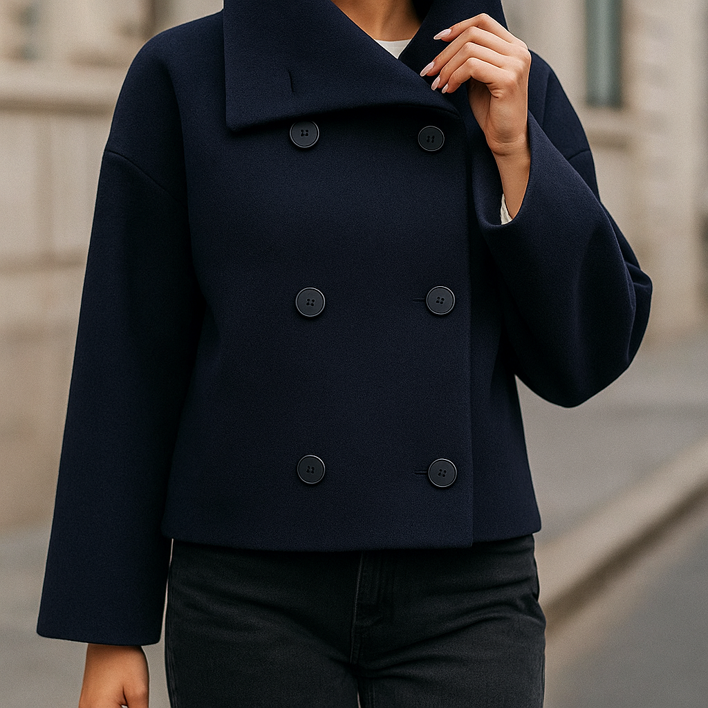 Valery - Stijlvolle korte jas - Met dubbele knopen