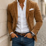 Niko - Stijlvolle heren fluwelen jas - Klassieke snit