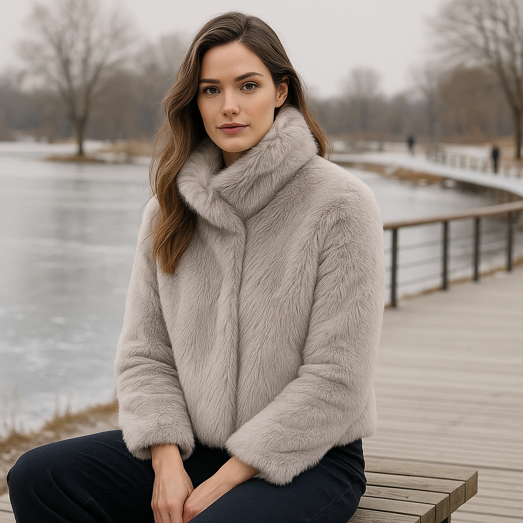 Daena zachte leren jas – comfortabel - stijlvol - warm