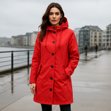 Dames Waterdichte Regenjas - Lichtgewicht Windjack - Zonder Capuchon Outdoor