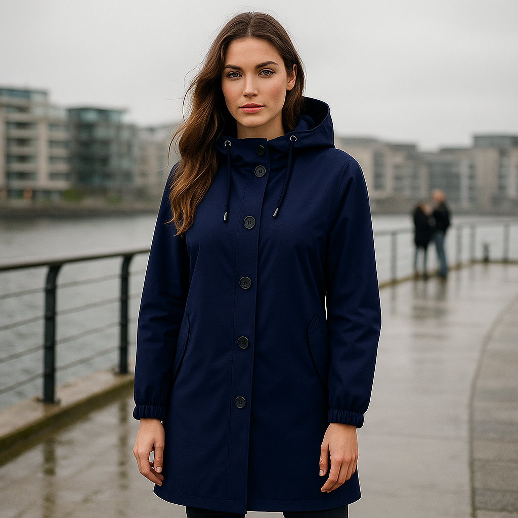 Dames Waterdichte Regenjas - Lichtgewicht Windjack - Zonder Capuchon Outdoor