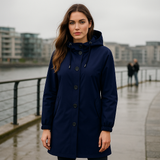 Dames Waterdichte Regenjas - Lichtgewicht Windjack - Zonder Capuchon Outdoor