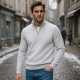 Basics | Miesten kashmir villapaita vetoketjulla