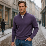 Basics | Miesten kashmir villapaita vetoketjulla
