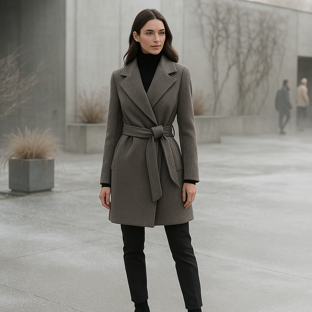 Dame stramt siddende dobbeltradet jakke - Elegant model - Stilfuldt design