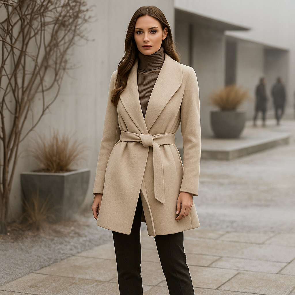 Dame stramt siddende dobbeltradet jakke - Elegant model - Stilfuldt design