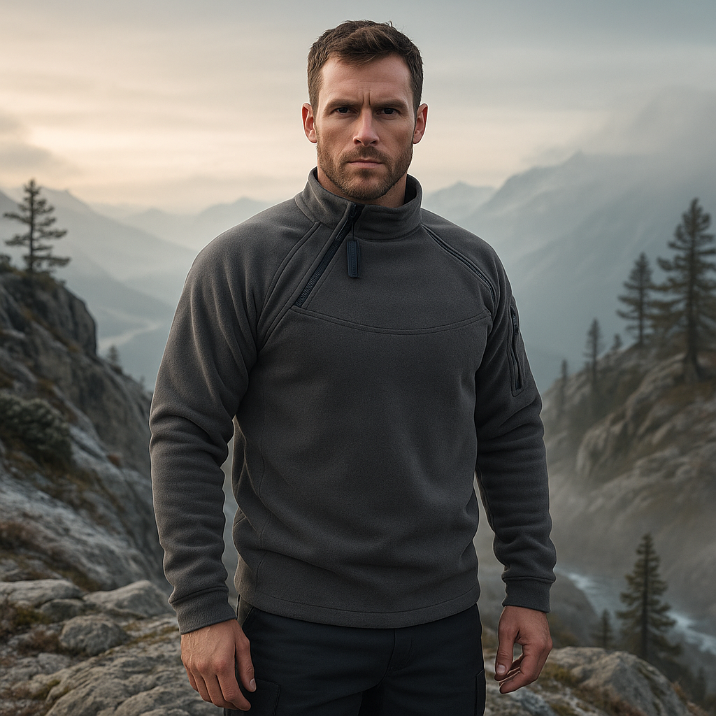 Tuulenpitävä - Taktinen - Miesten Fleece-Pullover