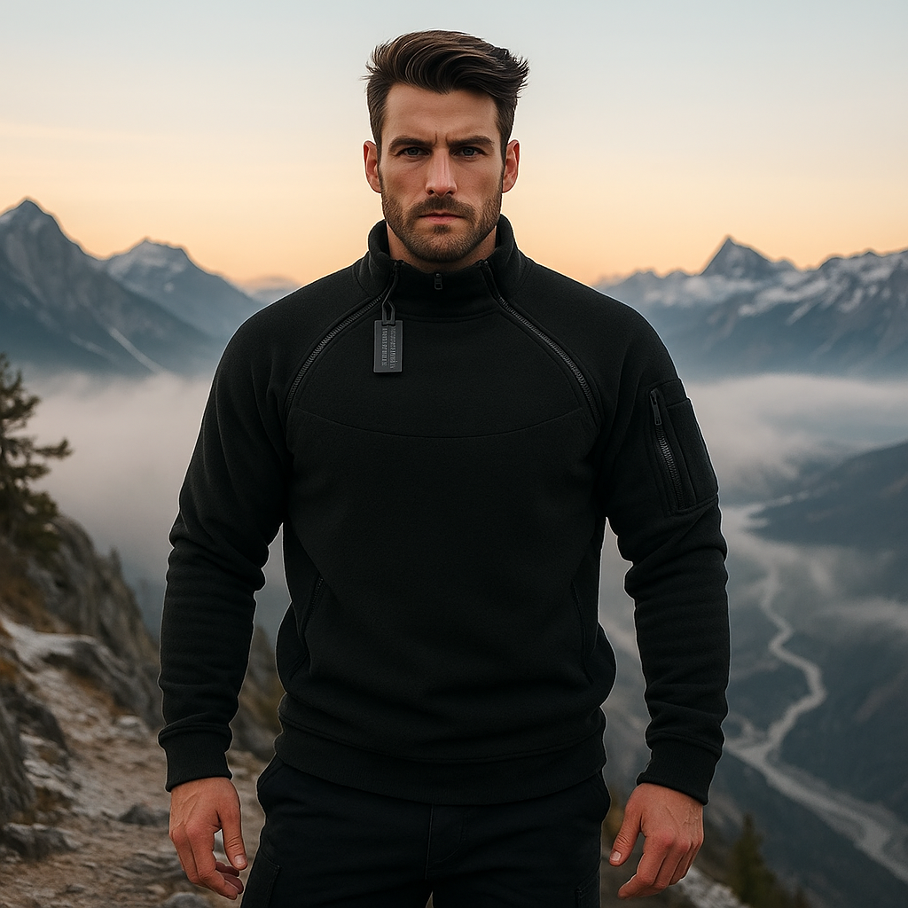 Tuulenpitävä - Taktinen - Miesten Fleece-Pullover