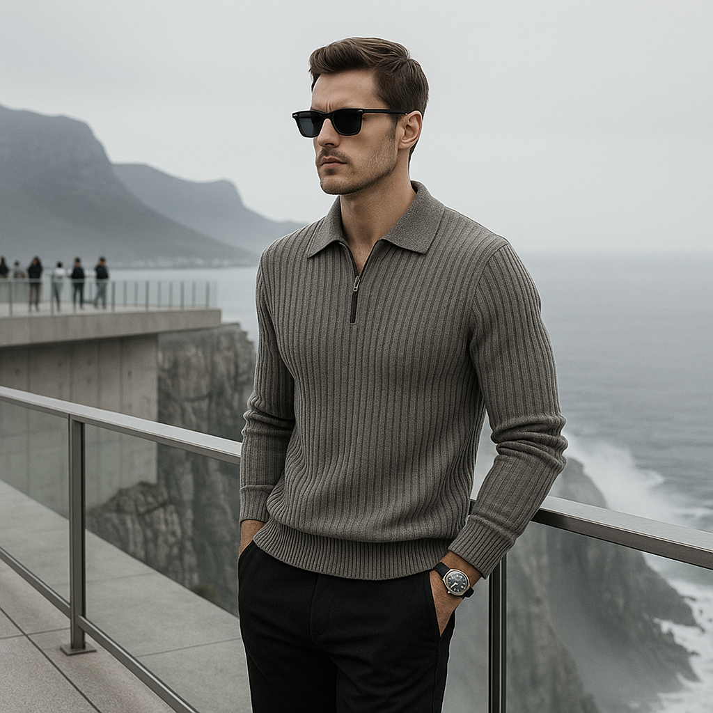 Premium miespaita - polo-kaulus - pehmeä - mukava