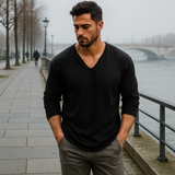 Löysä miesten villapaita - oversize - pitkähiha - neule