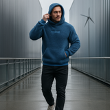 Pehmeä pörröinen miesten huppari - vuorattu - hupulla