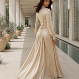 Maxi-ilta-asu - korkea pääntie - vyö