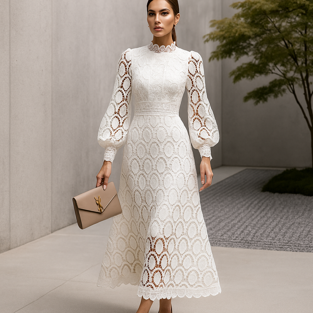 Alisha - Tyylikäs pitkähihainen iltapuku - Naisille