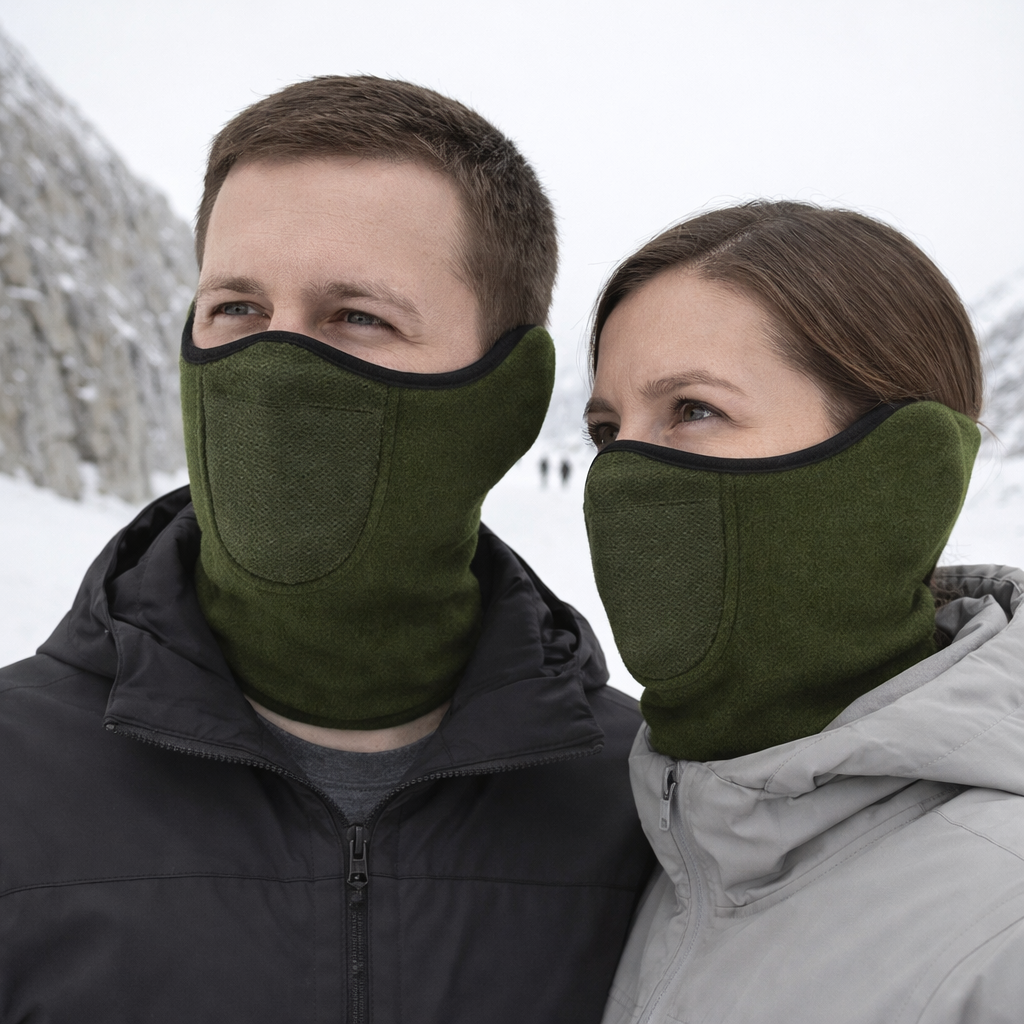 Unisex - Tuulenpitävä Thermal Fleece - Kasvomaski - Talviurheiluun