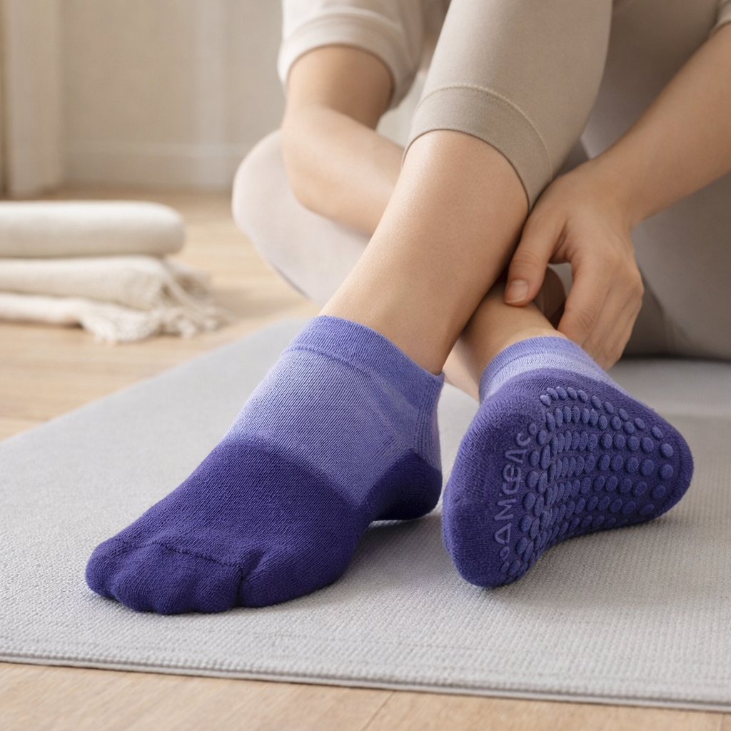 Naisten Pilates Joogasukkia Liukumattomasta Puuvillasta