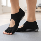 Naisten Pilates Viisi Varvasta Liukumattomat Puuvillajoog socksit