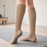Pilates Grip Sukat Polven Ylle – Puuvillainen Liukumaton