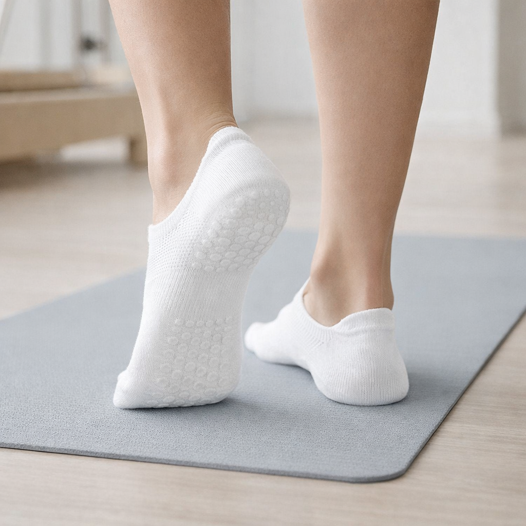 Pilates-sukat Liukumattomalla Verkkokudoksella Hengittävä Matala Leikkaus