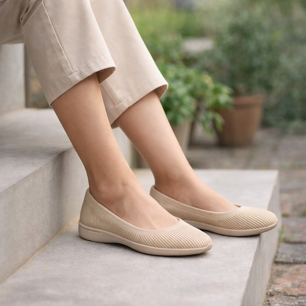 Naisten ballerina-ballerinat | Ortopedinen mukavuus, pehmustettu slip-on