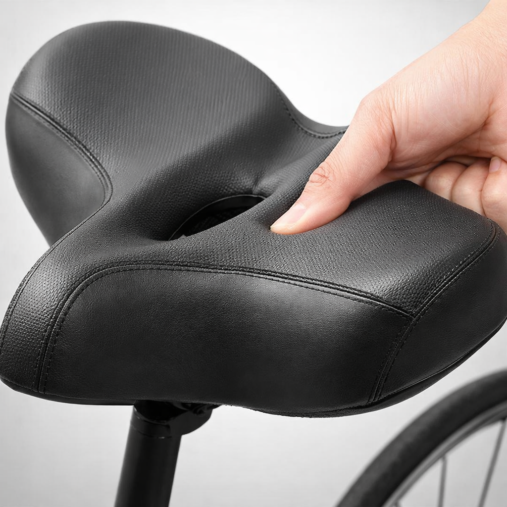 Polkupyörän satula | Ergonominen, Hengittävä | Leveä