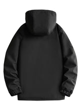 Miesten vedenpitävä hupullinen parka untuvatakit regular fit talvitakki