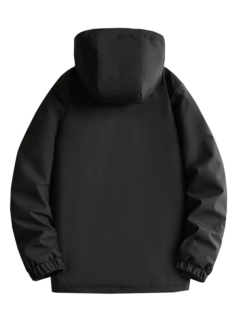 Miesten vedenpitävä hupullinen parka untuvatakit regular fit talvitakki