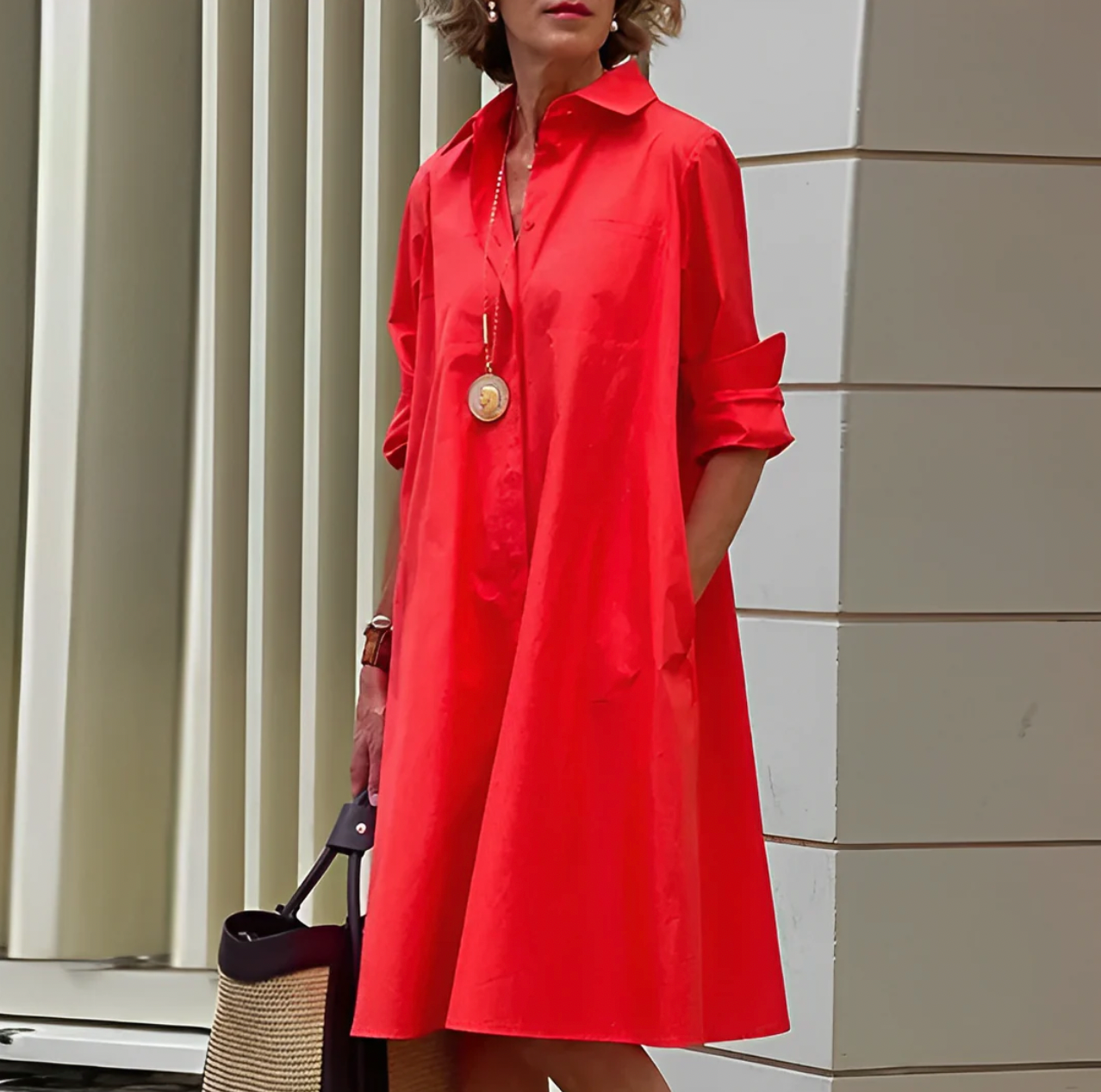 GINA - Polo-mekko kevättyyliin - Tyylikäs ja mukava-Mekot-EmiyoSuomi