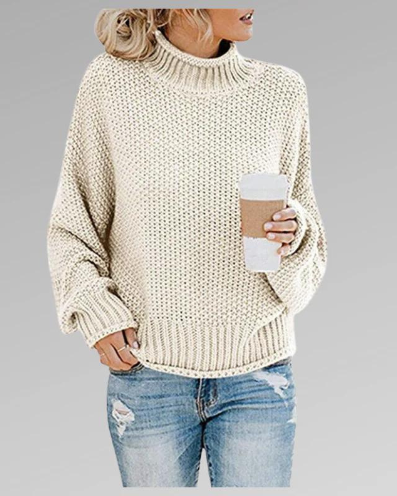 EMMA | Pusero korkealla kauluksella-Pullover-EmiyoSuomi
