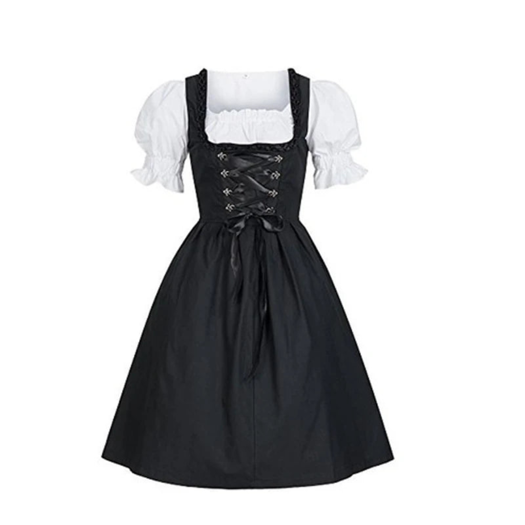 Dame Dirndl Mekko - Kevyt Kangas - Perinteinen Oktoberfest Ilme