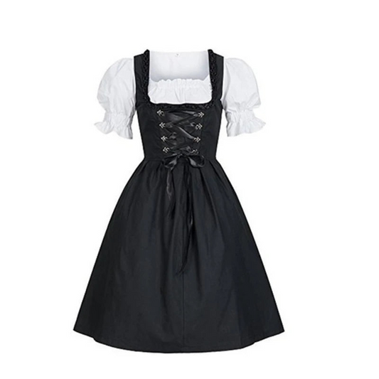 Dame Dirndl Mekko - Kevyt Kangas - Perinteinen Oktoberfest Ilme