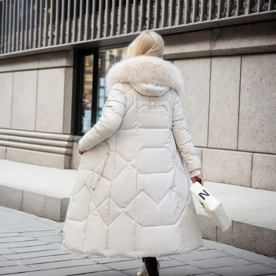 Stilla winterjas - warme bontkap - stijlvol & comfortabel