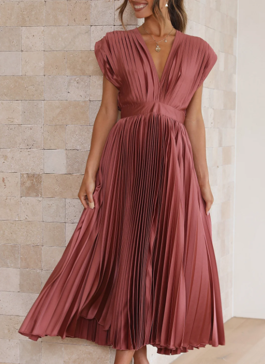Cléophée - Elegantti ja hienostunut pitkä mekko-Mekot-EmiyoSuomi