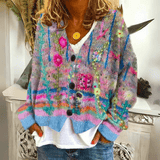 Naisten Kashmir Neule Cardigan