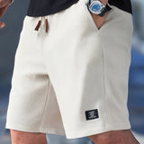 Miesten shortsit nauhaviritys slim fit casual kesä