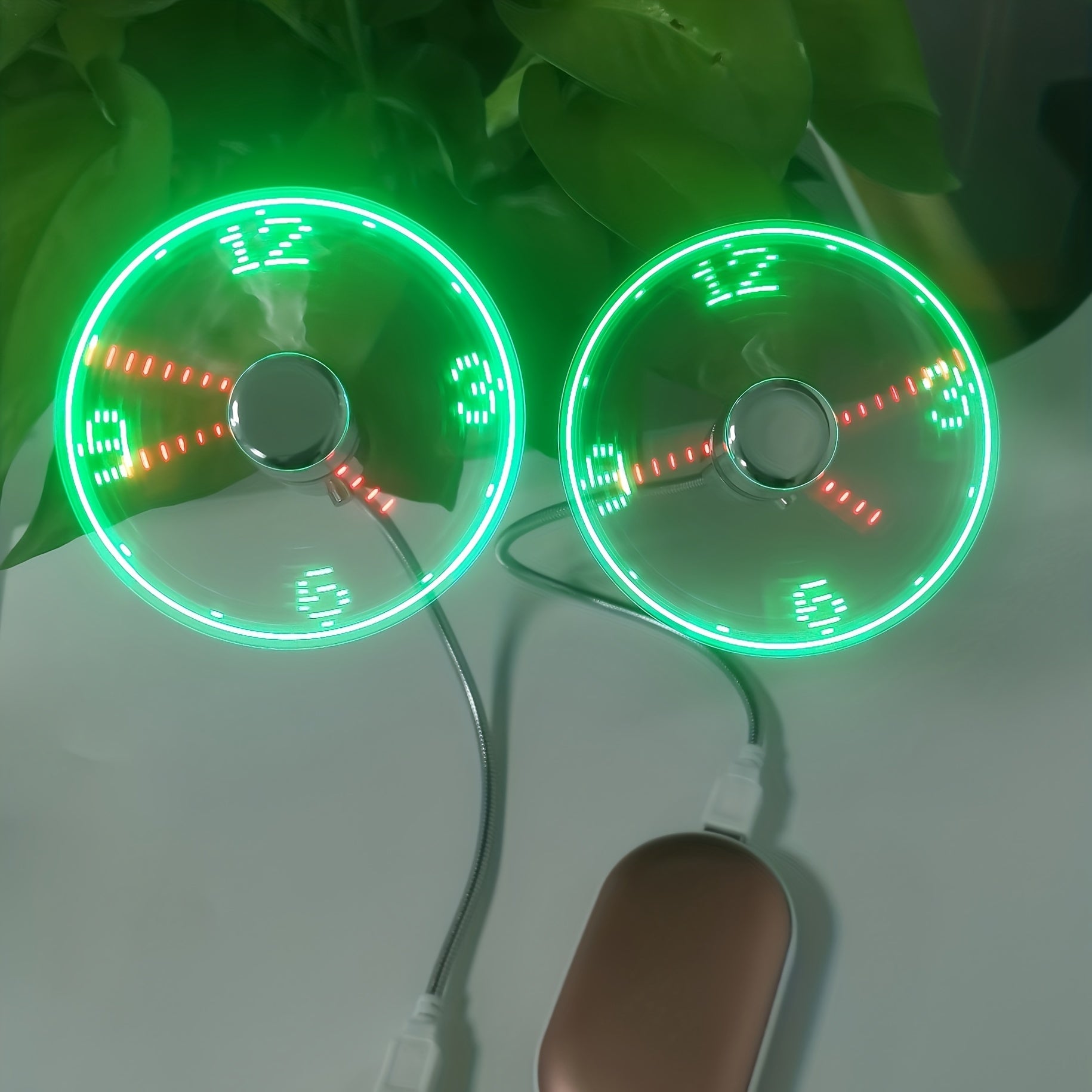 USB-pöytätuulettimen LED-kellonäyttö-jäähdytys-EmiyoSuomi