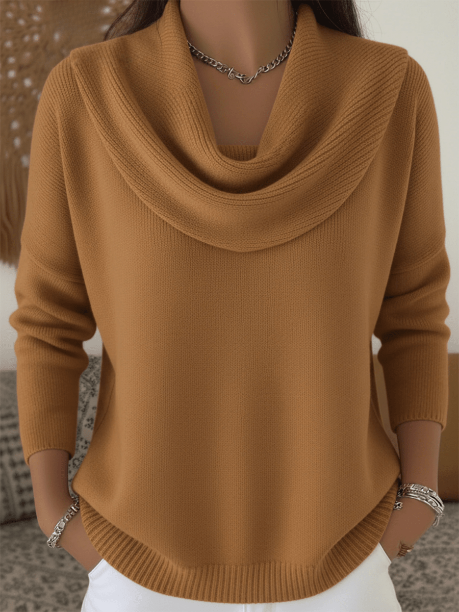 Naisten Merino Villa Cowl Neck Neule