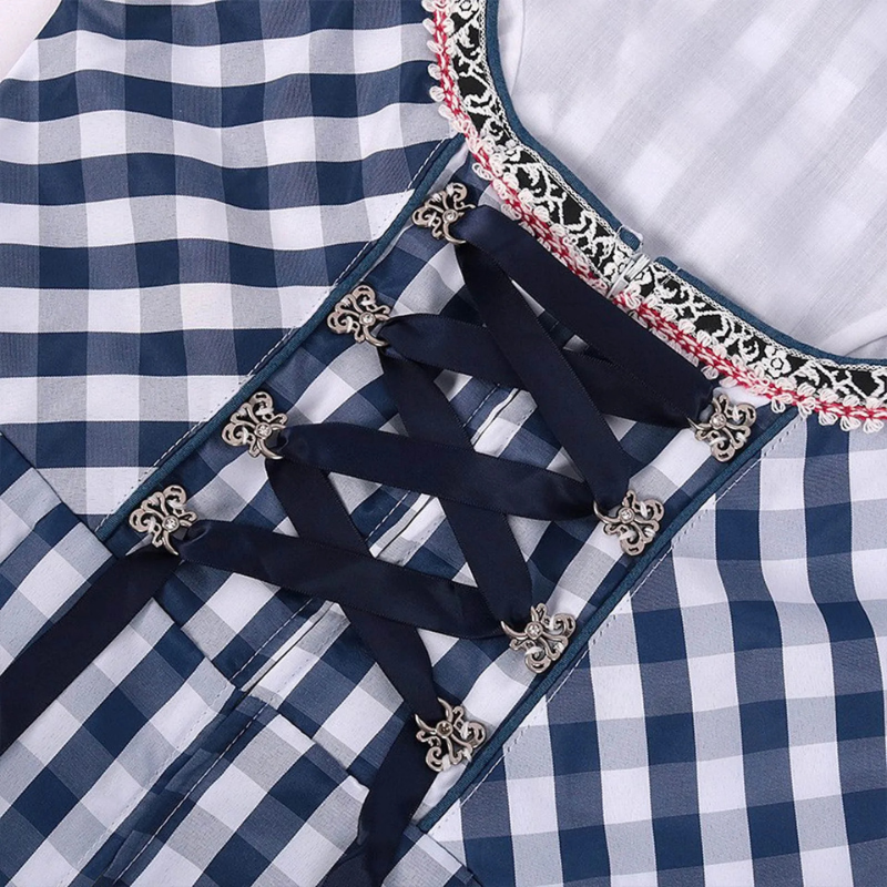Naisten Dirndl Mekko - Hengittävä Materiaali - Oktoberfest Tyyli