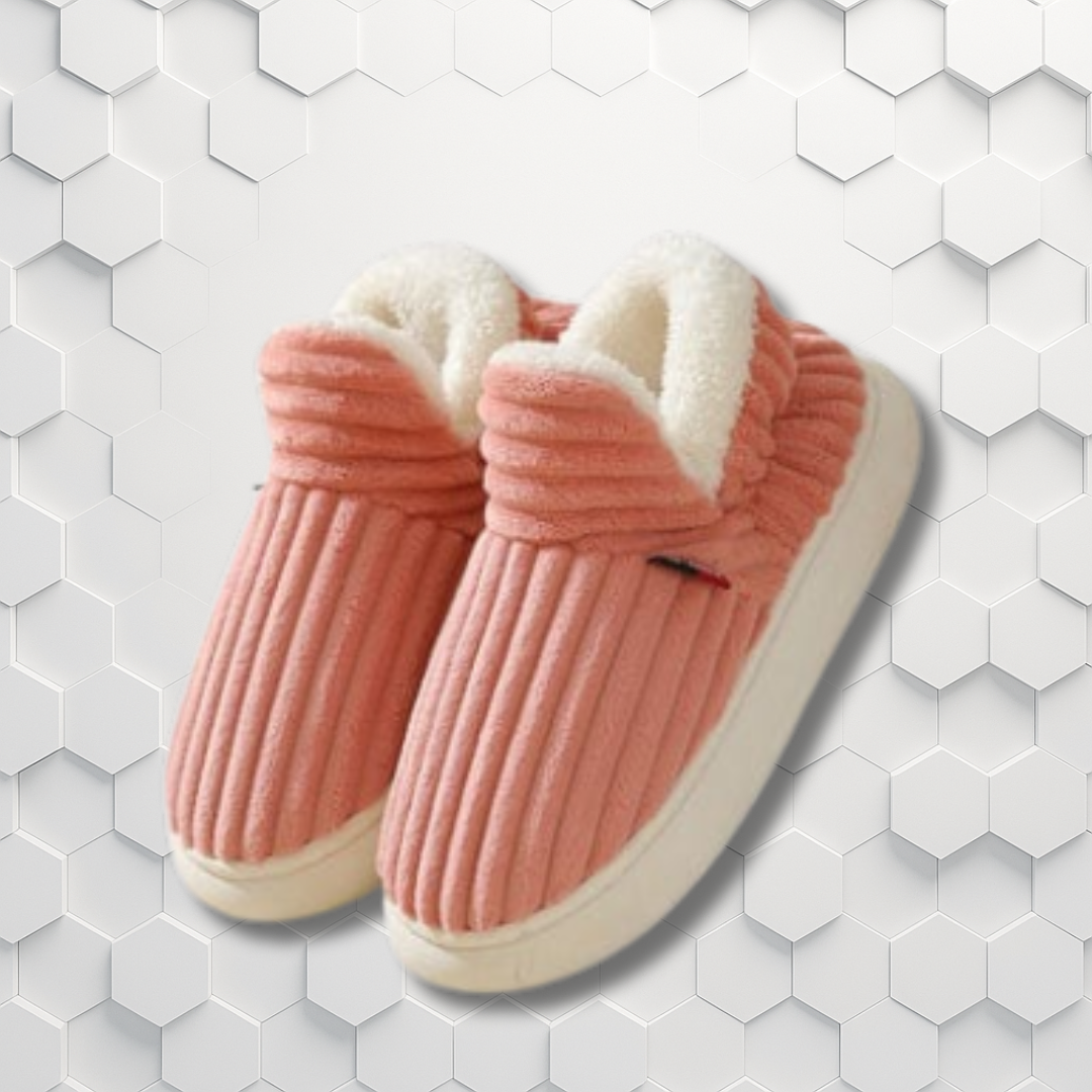 Sherpa Cord – Dames warme pantoffels voor thuis