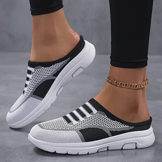 Neuleiset slip-on tennarit kevyet naisten casual kengät