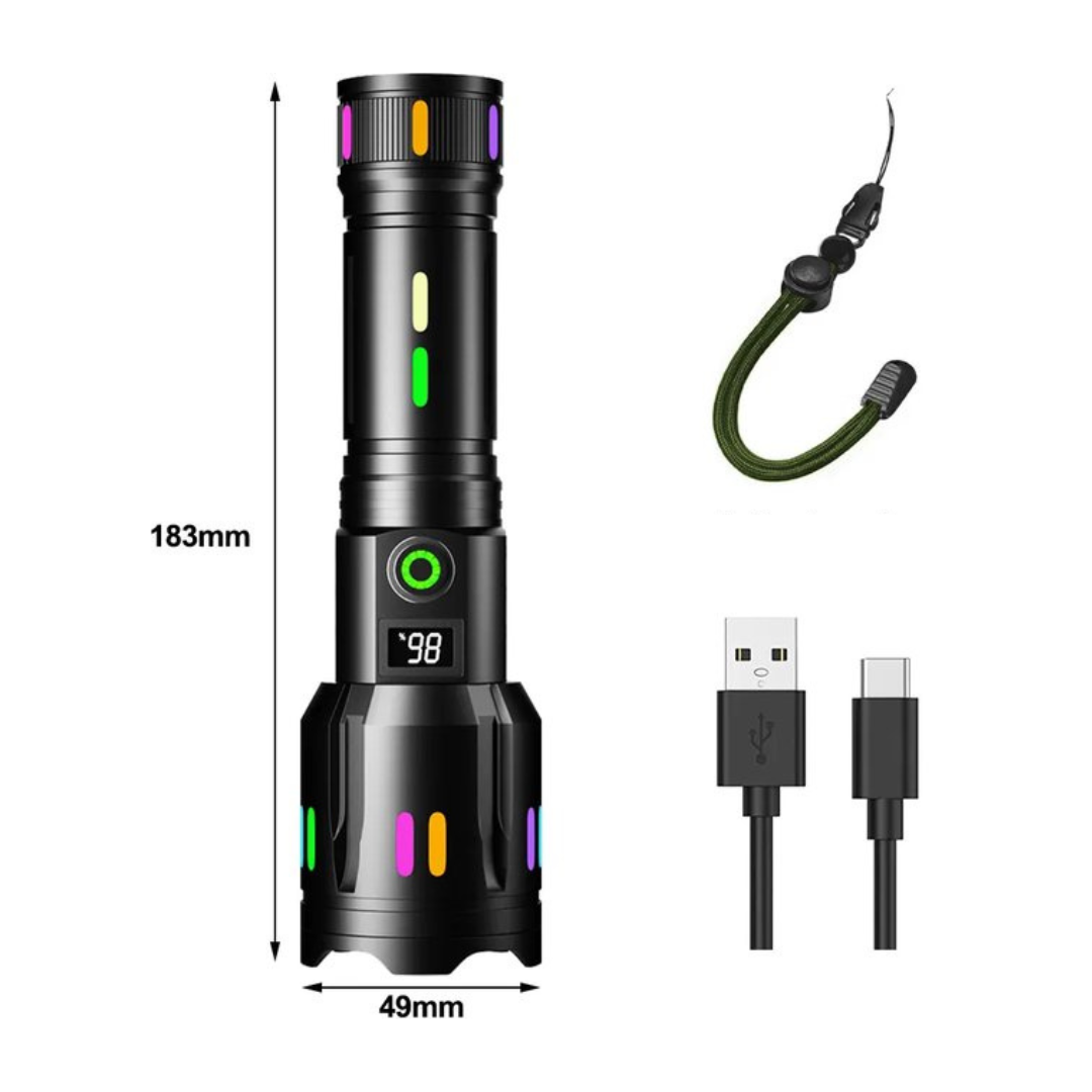 Sotilas LED-taskulamppu - LumenPro-***Militaire LED Zaklamp - LumenPro-EmiyoSuomi