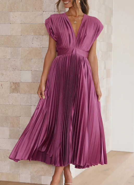 Cléophée - Elegantti ja hienostunut pitkä mekko-Mekot-EmiyoSuomi
