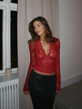 Carina - Elegantti pitsipaita naisille - Toimistoon - Vapaa-aikaan