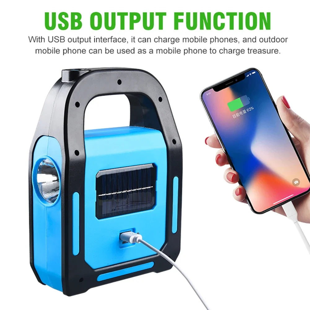 Ladattava USB-leirivalo Powerbankilla - SolarGlow-***Oplaadbare USB Campinglantaarn met Powerbank - SolarGlow-EmiyoSuomi